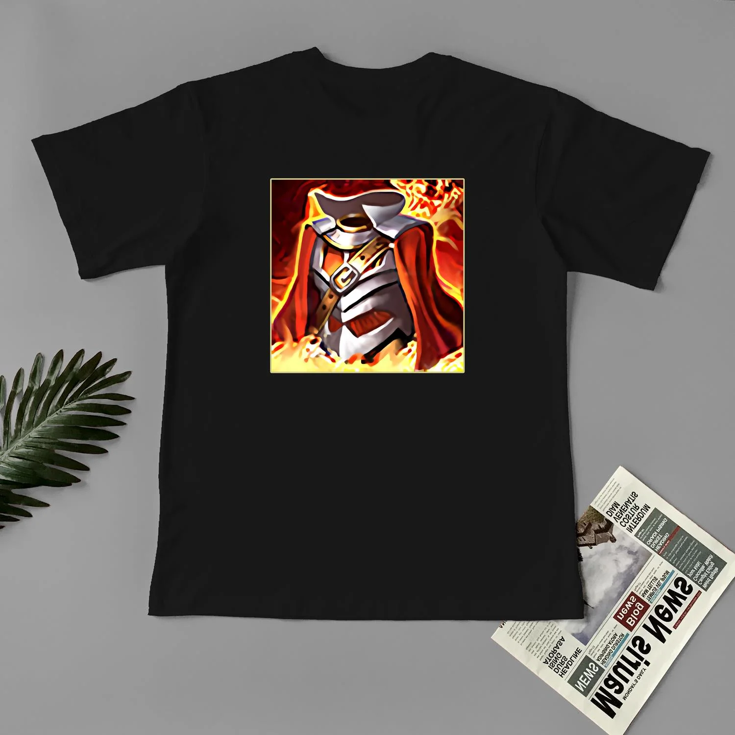 Áo thun Áo choàng thần ra-T-Shirt Oversize Back-Màu Đen