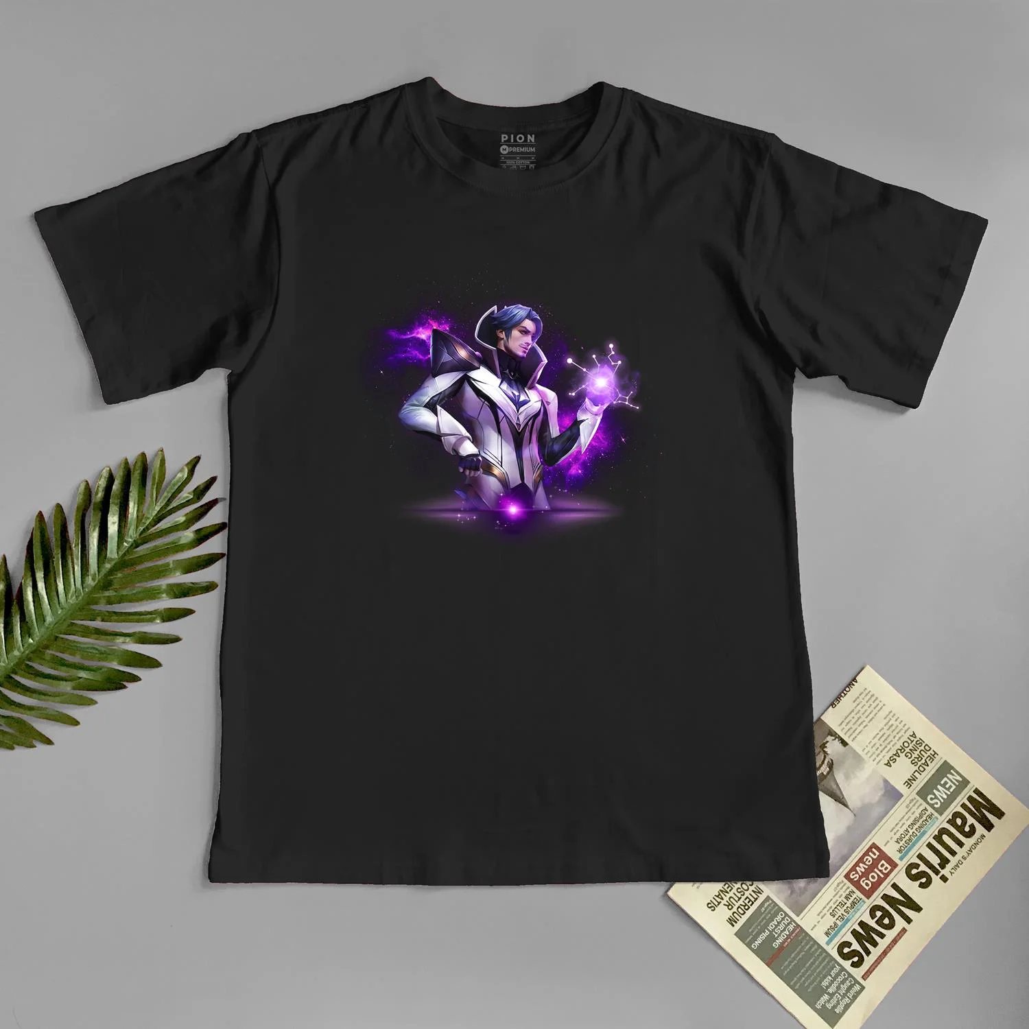 Áo thun Và đây là pho lon ti nô-T-Shirt Oversize Pion-Màu Đen